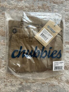 chubbies Khaki Short - Light Brown - Size Large, 7” inseam